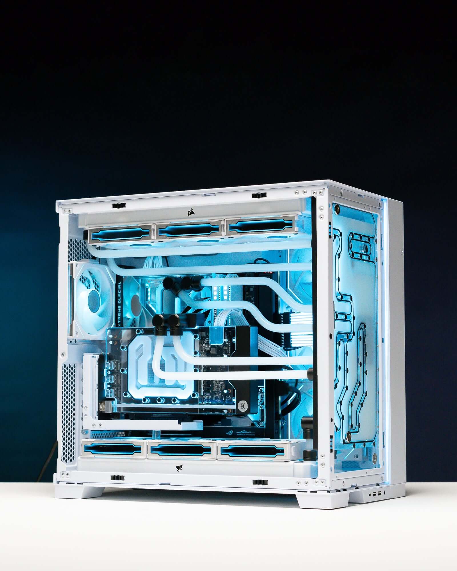 Collection of Flow water cooled pcs known for their seamless performance and sleek aesthetics