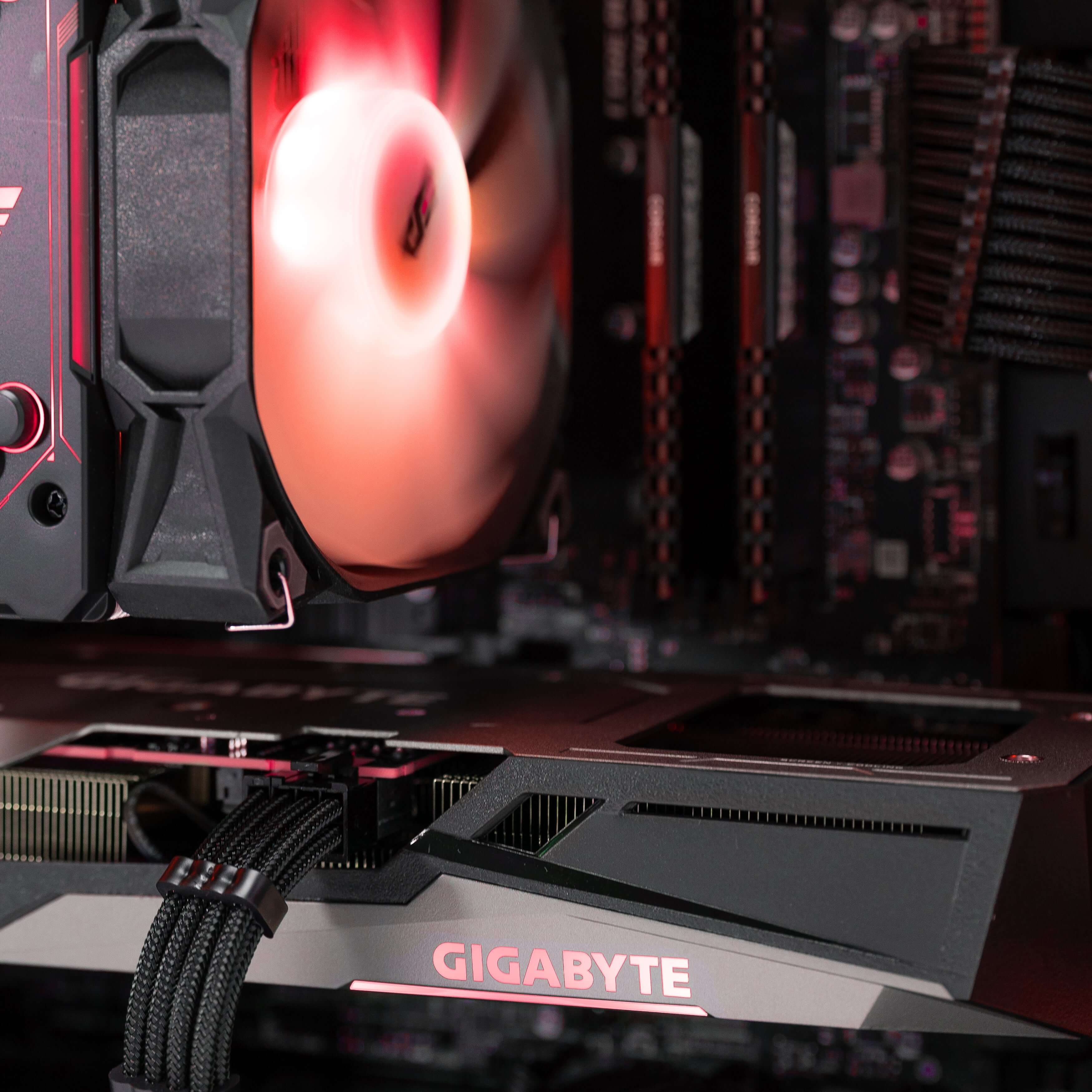 From a top-down perspective, the ASRock B550M Pro4 motherboard takes center stage in the TERROR: LVL 7 (Ryzen) - EOFY SALE Gaming PC, providing a solid foundation for performance and expandability.
