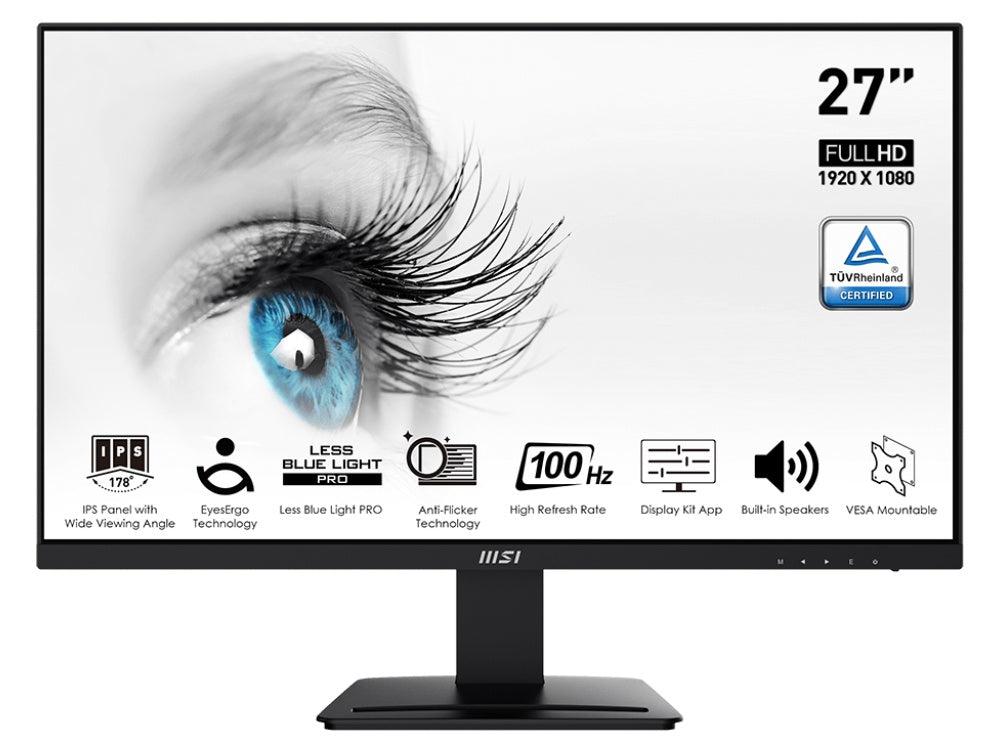 MSI PRO MP273A 27" FHD IPS 100Hz Speakers Monitor