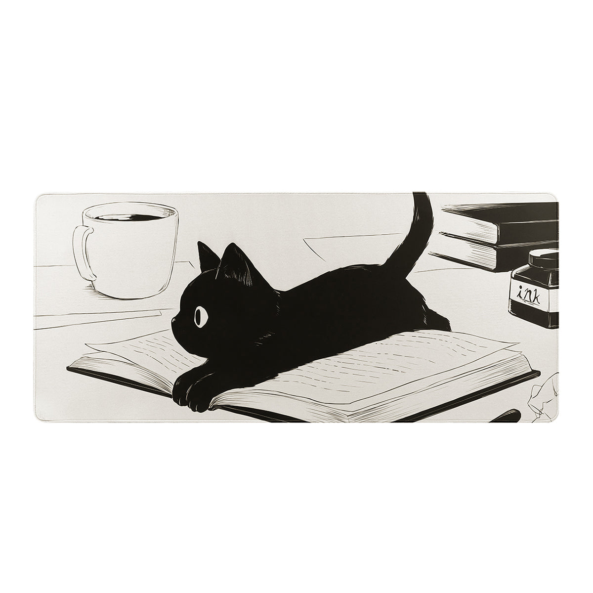 YUNZII Keynovo desk mat 900 x 400 mm (Drunk Cat)