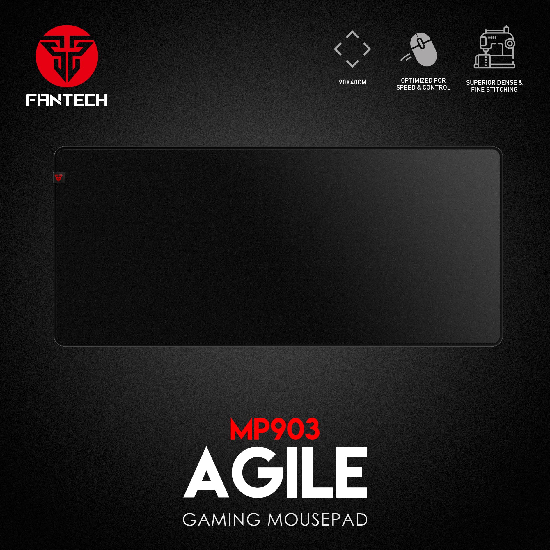Fantech AGILE MP903 Gaming Mouse Pad - Black