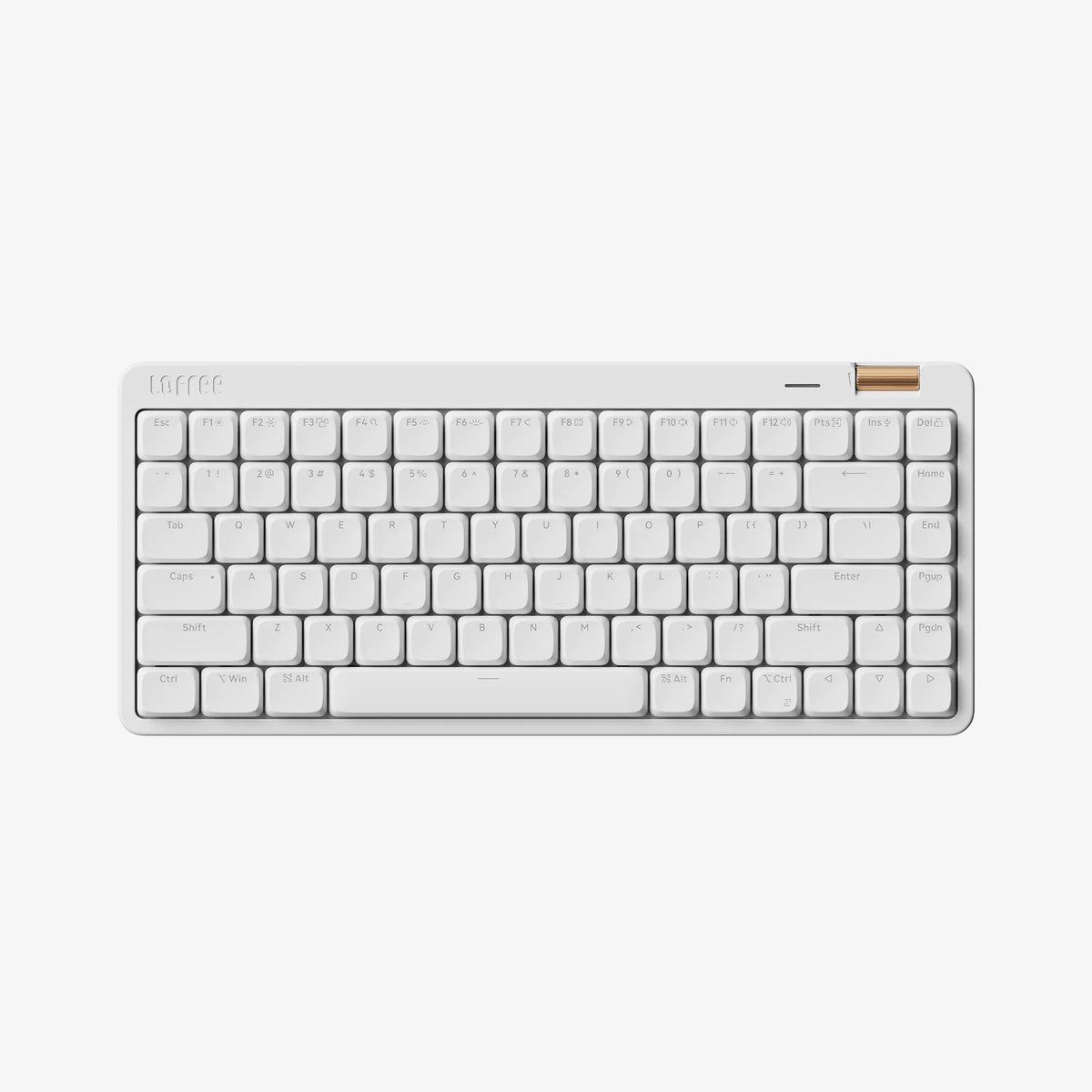 Lofree Flow Lite84 keyboard in Off-White, top view