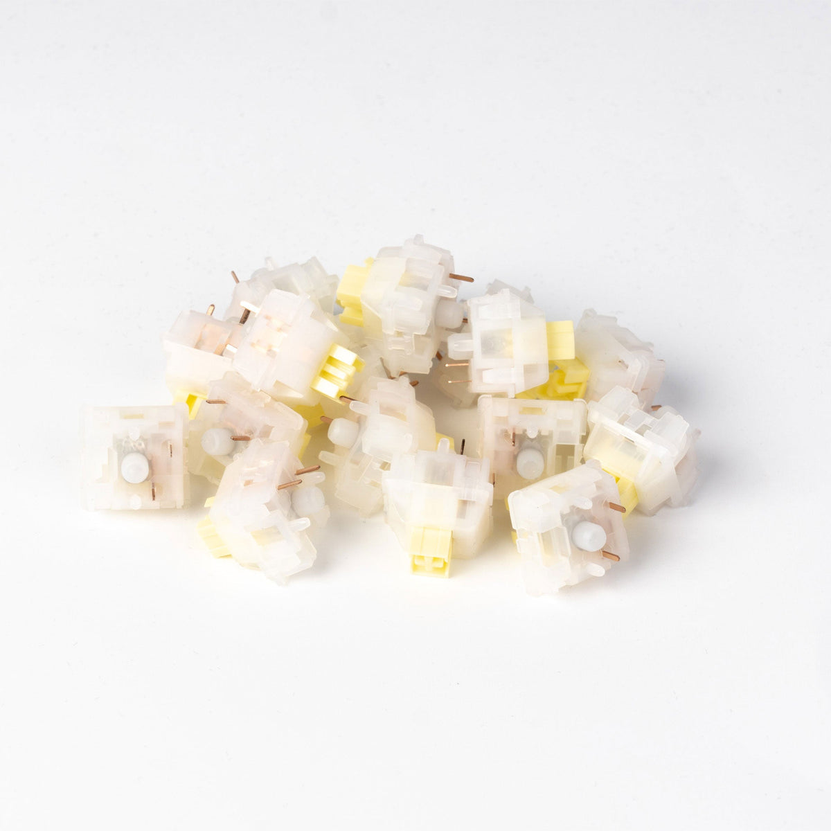 Pile of Keychron Silent Banana switches