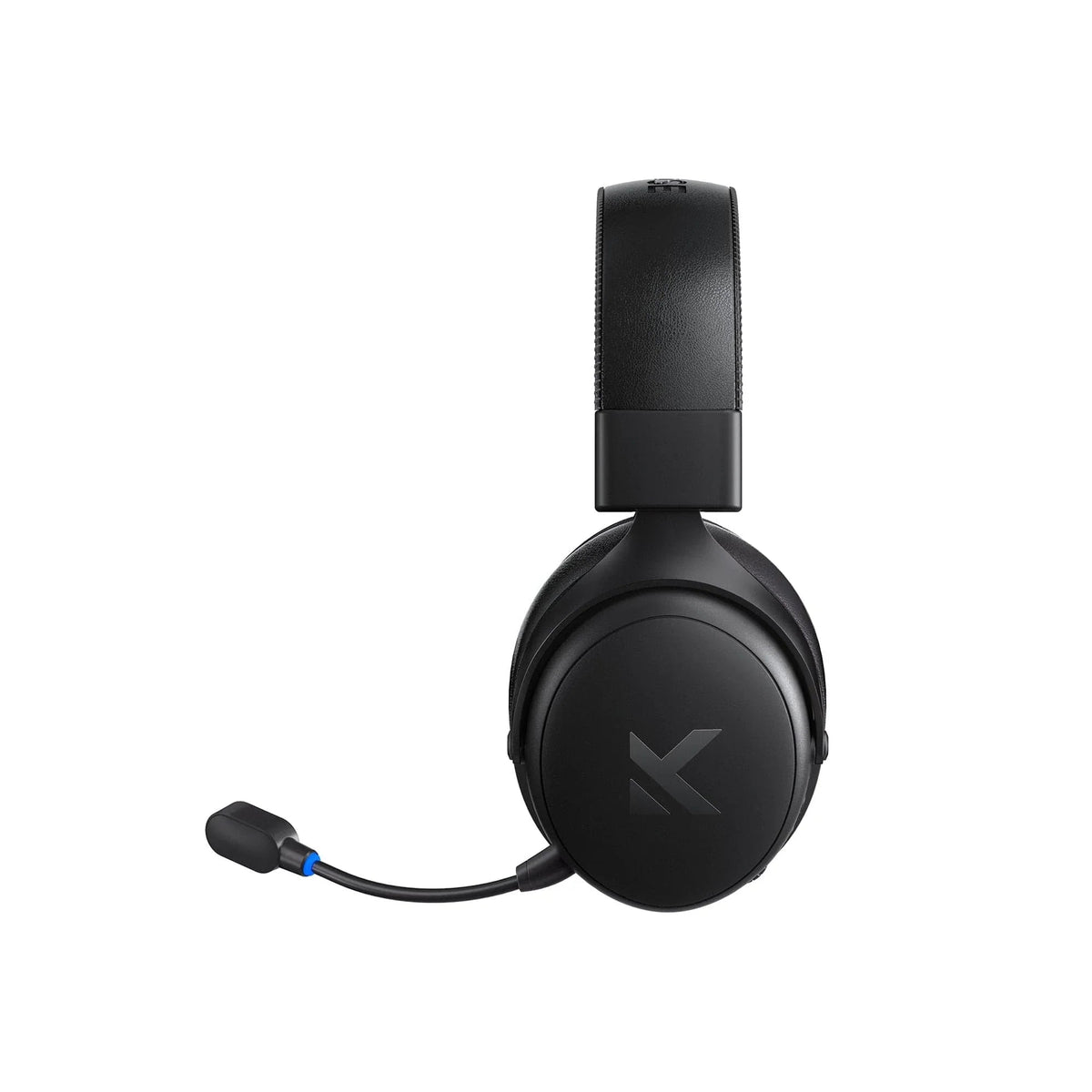 MCHOSE V9 Pro gaming headset in Steel Black, side view