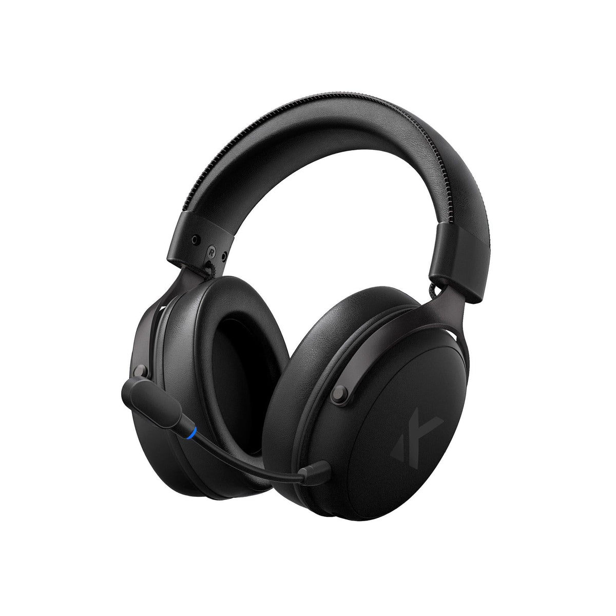 MCHOSE V9 Pro gaming headset in Steel Black, angled view