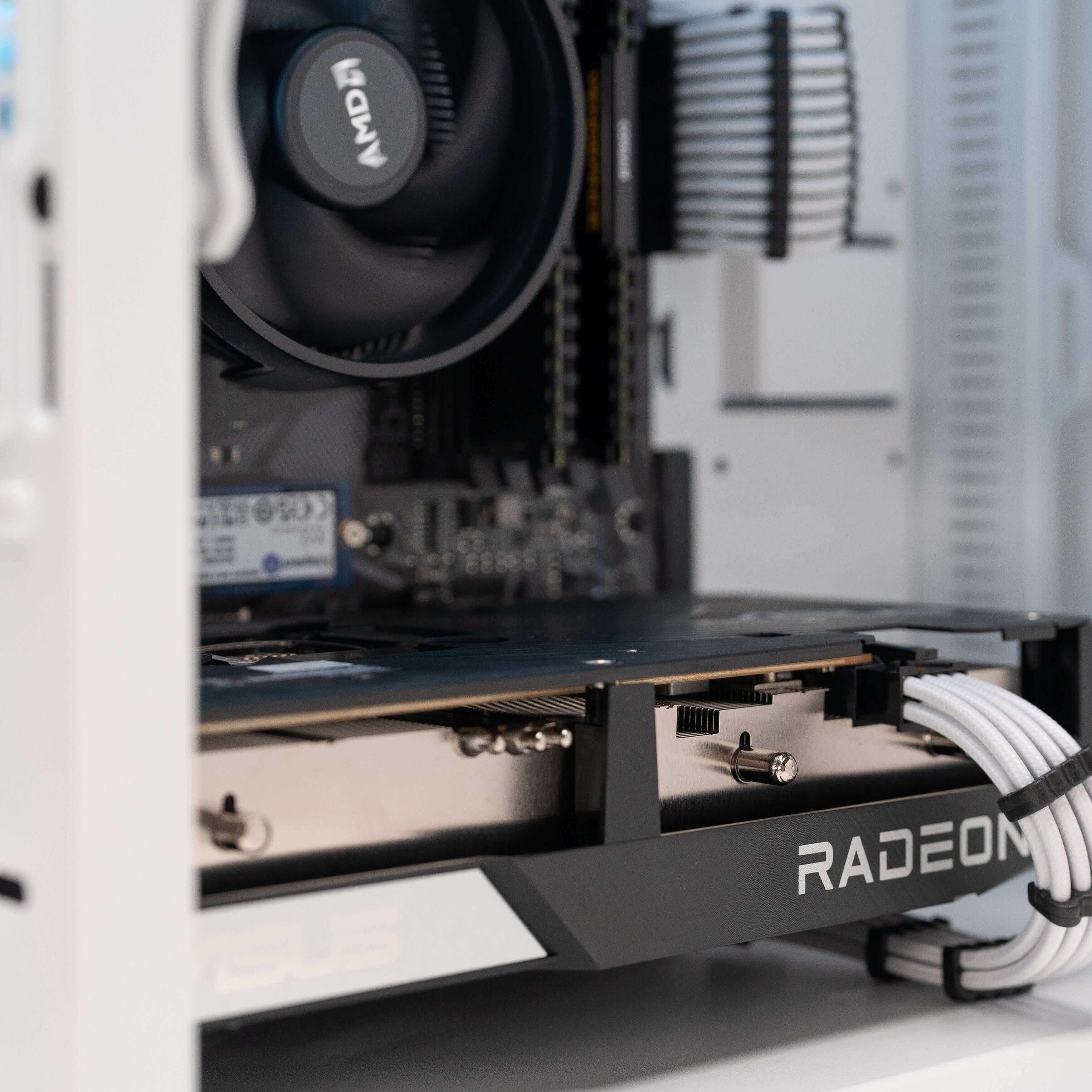 Close-up of Ryzen 5 5600 CPU in the KUDAN: LVL 3 Gaming PC