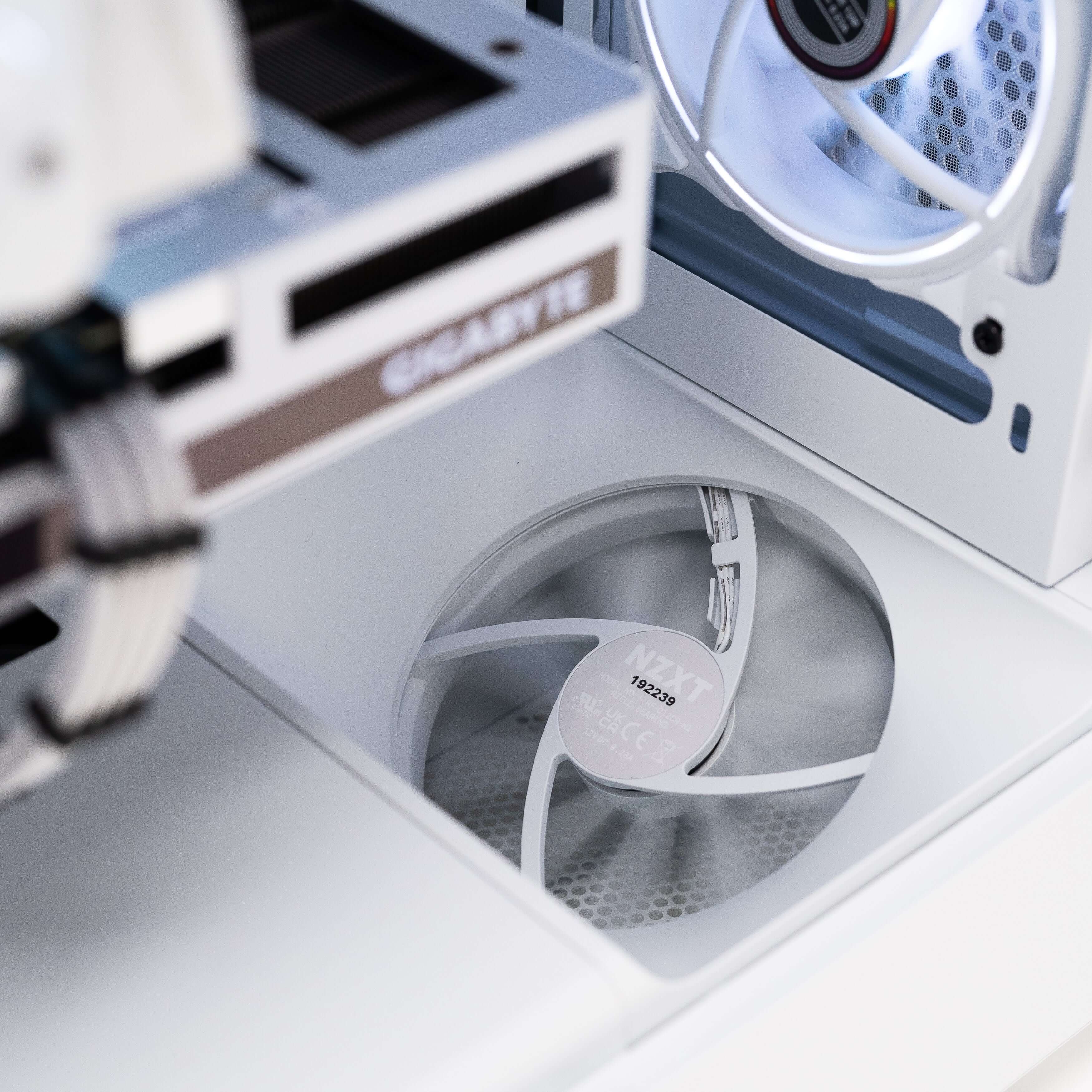 Captivating close-up reveals Ryzen 5 5600 CPU, ensuring powerful processing in NZXT: LVL 6 Gaming PC.