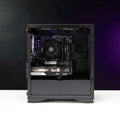Arrow LVL 12 PC: Side view showcases AsRock B550M Pro4 motherboard for ultimate performance.