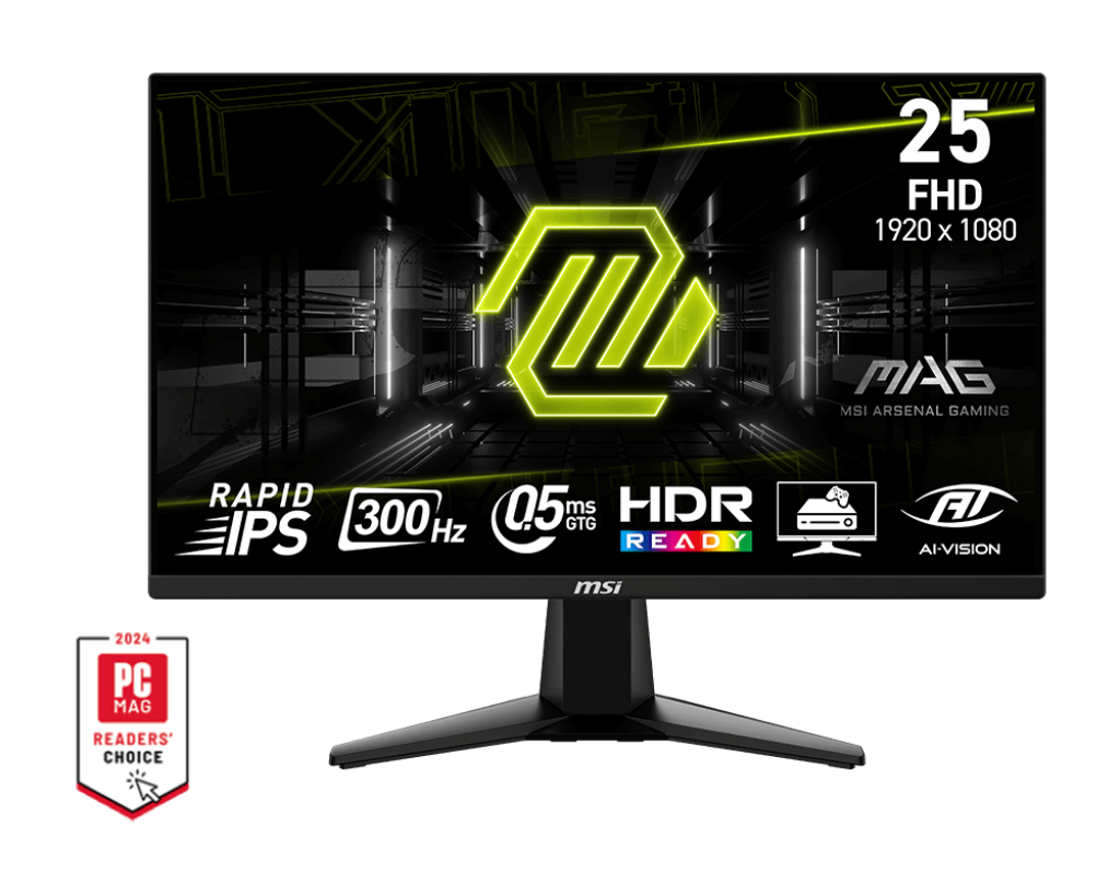 MSI MAG 255XF 25" FHD Rapid IPS 300Hz 0.5ms Gaming Monitor