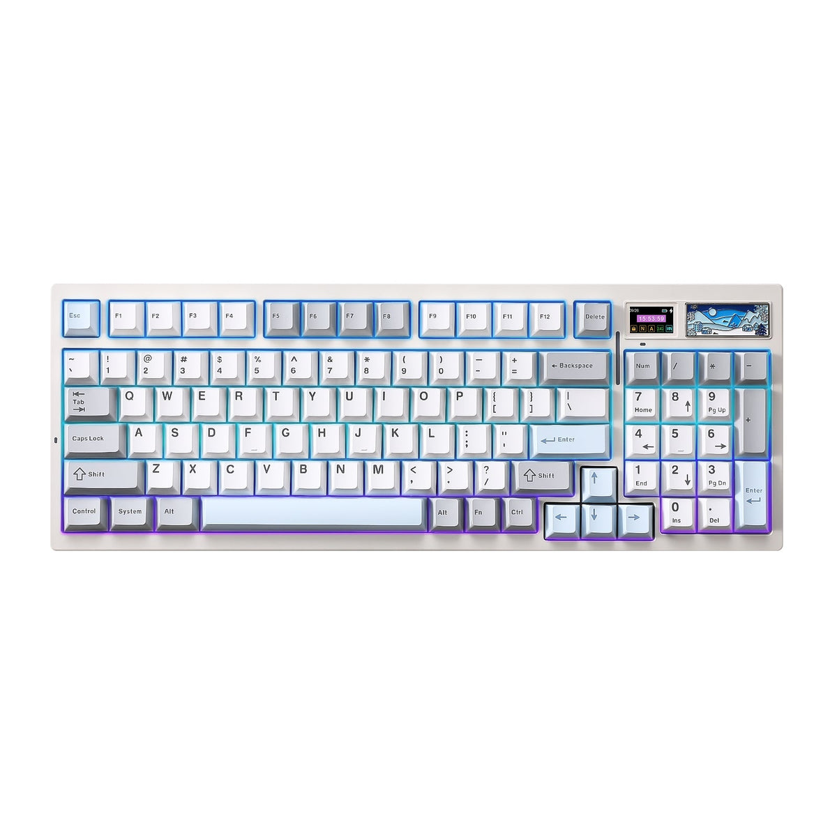 YUNZII IF99 in White, top view