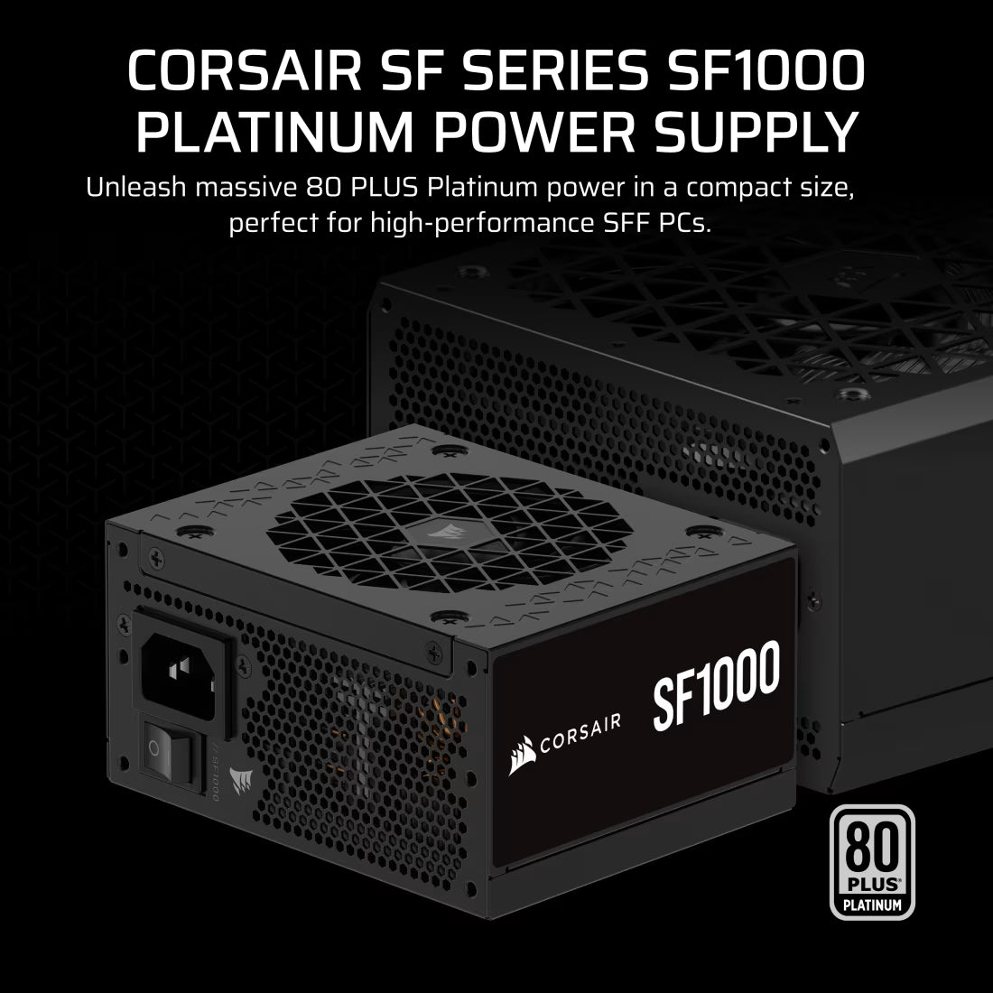 Corsair SF1000 (2024) Fully Modular Low Noise 80 Plus Platinum ATX Power Supply