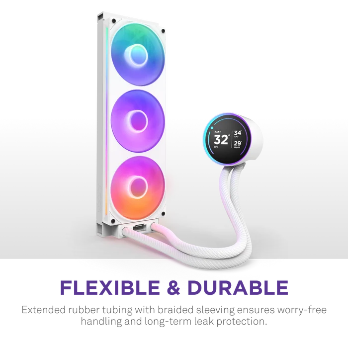 NZXT Kraken Elite RGB 420 AIO CPU Cooler White