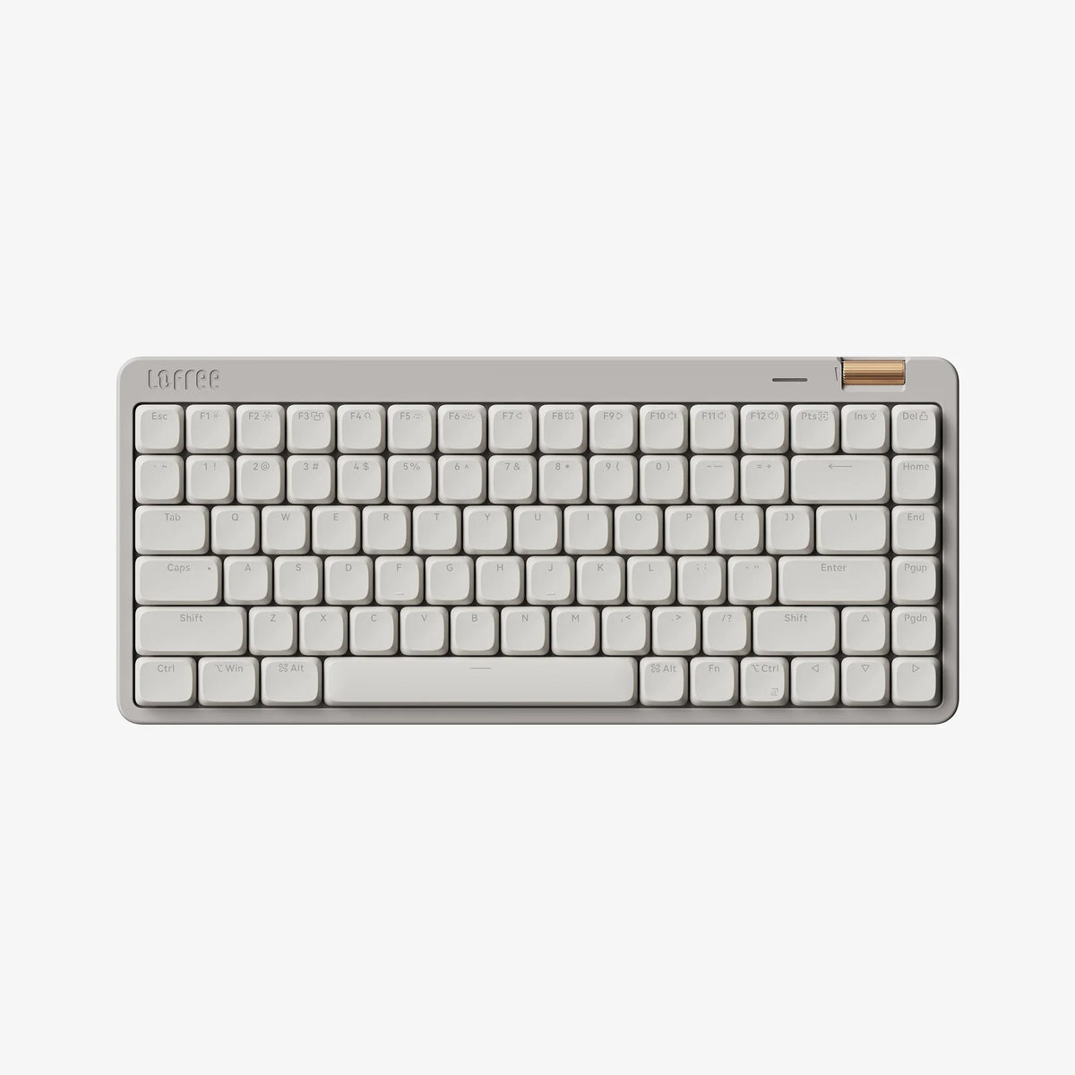 Lofree Flow Lite84 keyboard in Marble, top view