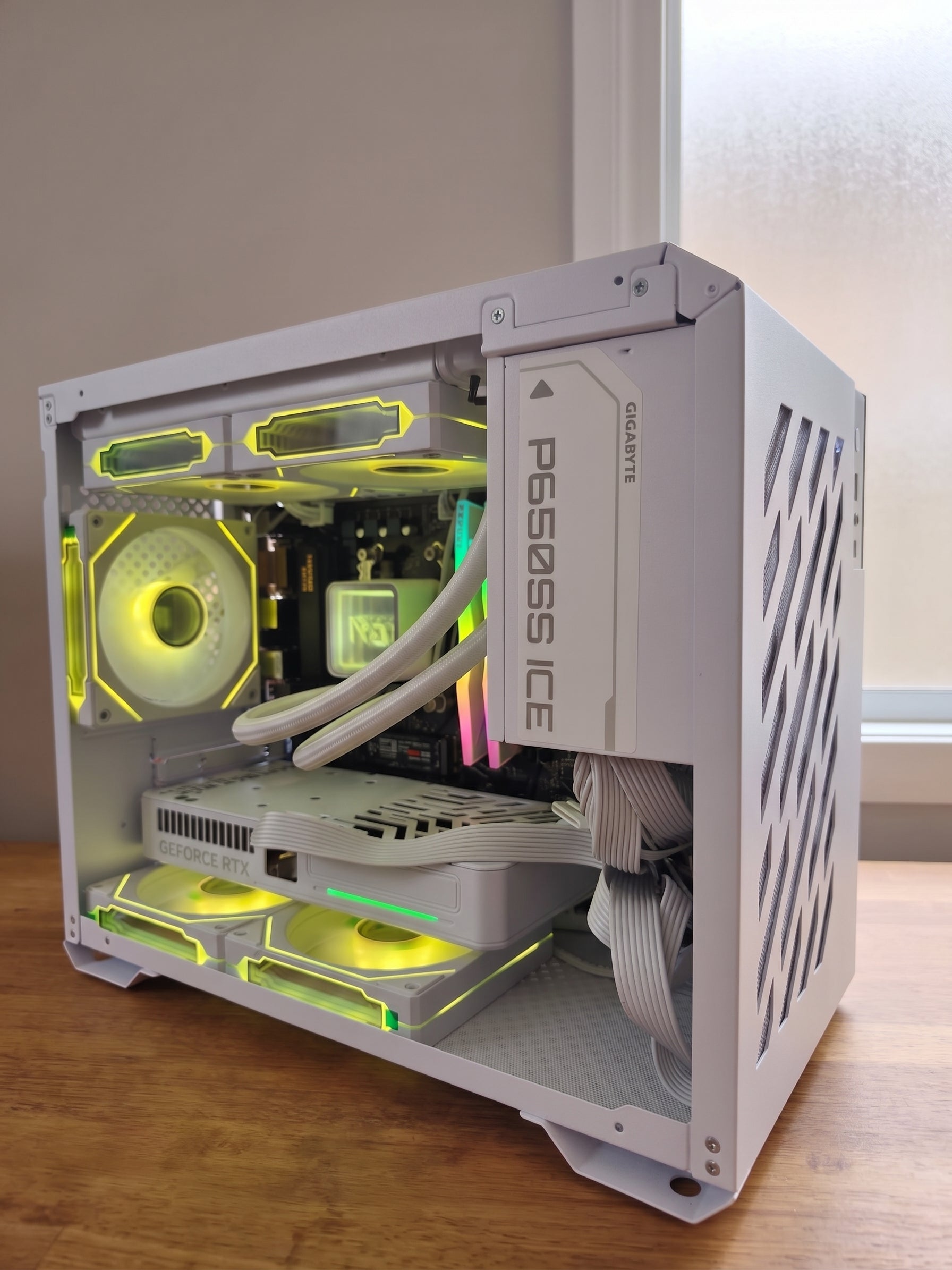 Radium 360mm AIO Liquid CPU Cooler | White | ARGB | Water Cooling