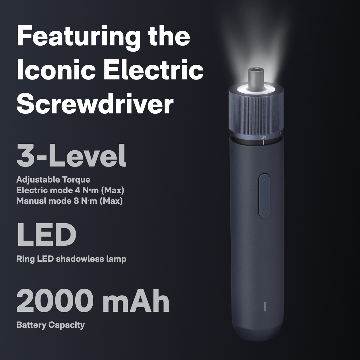 HOTO 3.6V electric screwdriver from the household tool set