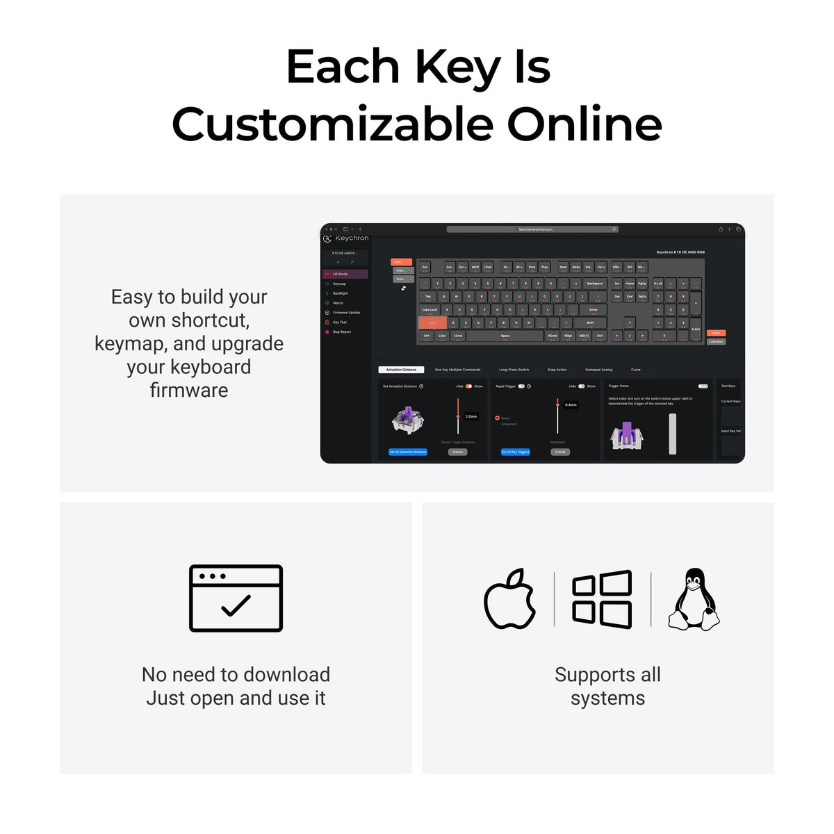 Keychron K10 HE Launcher Customization