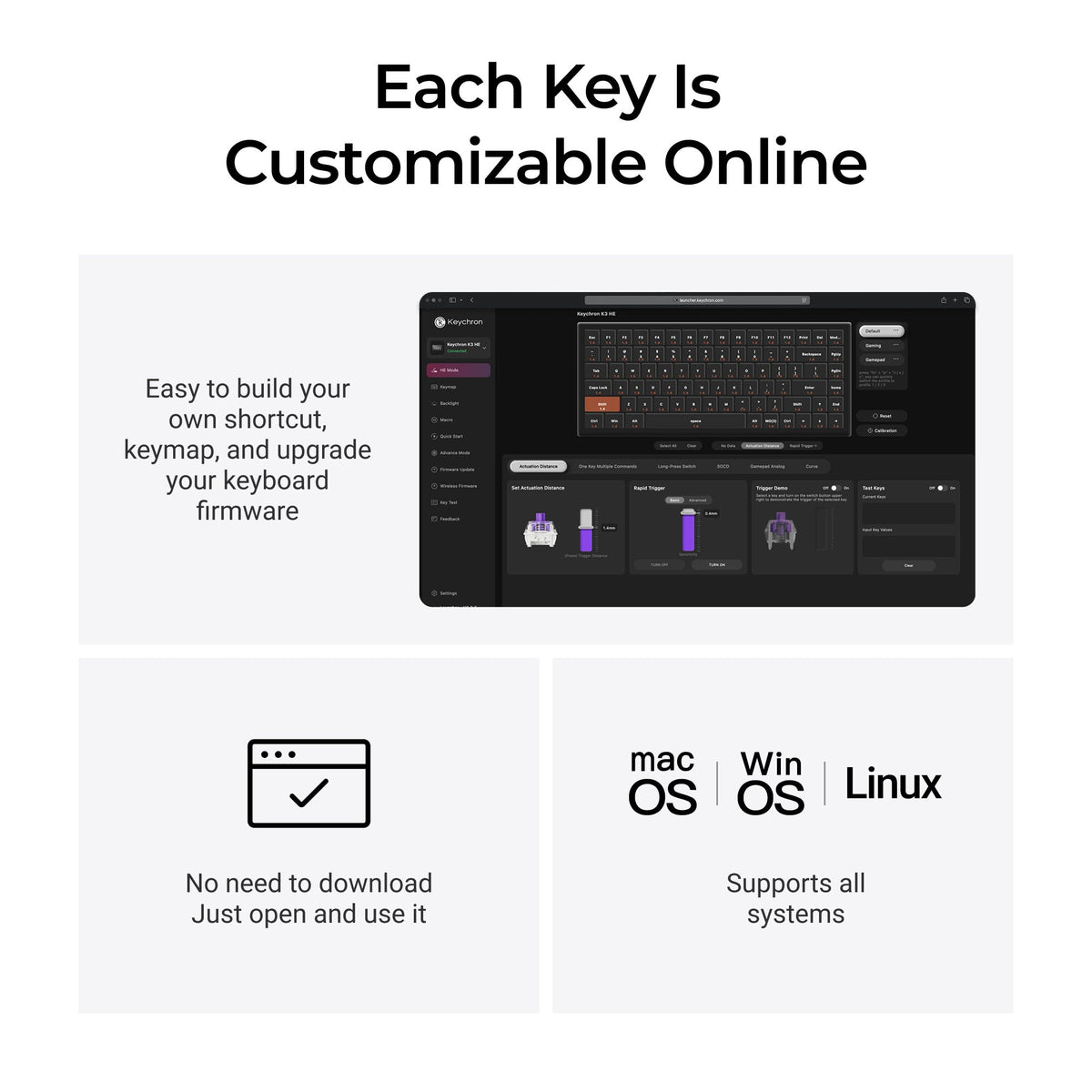 Keychron K3 HE Launcher Customization