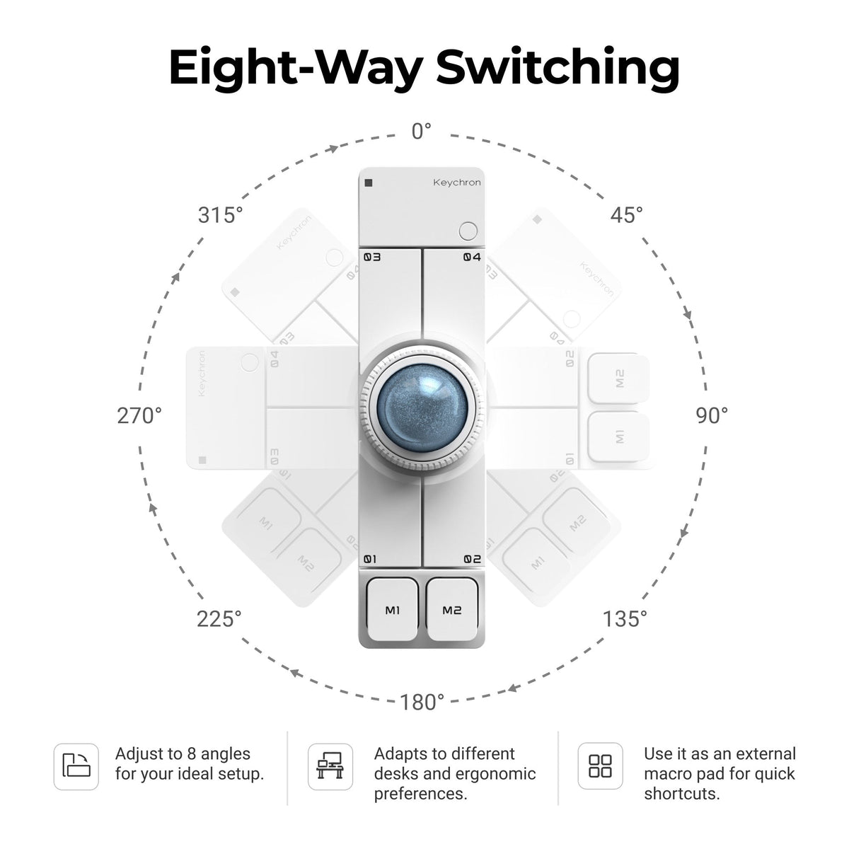 Keychron Nape Pro Wireless Trackball Mouse – photo 3