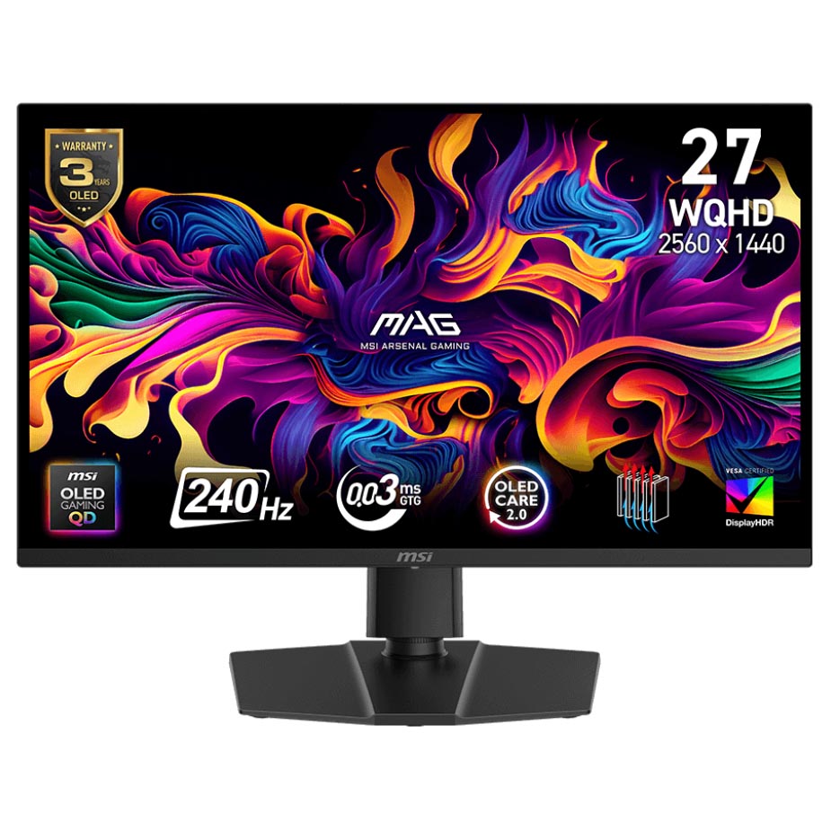 MSI MAG 273QP QD-OLED X24 27" WQHD 240Hz Gaming Monitor