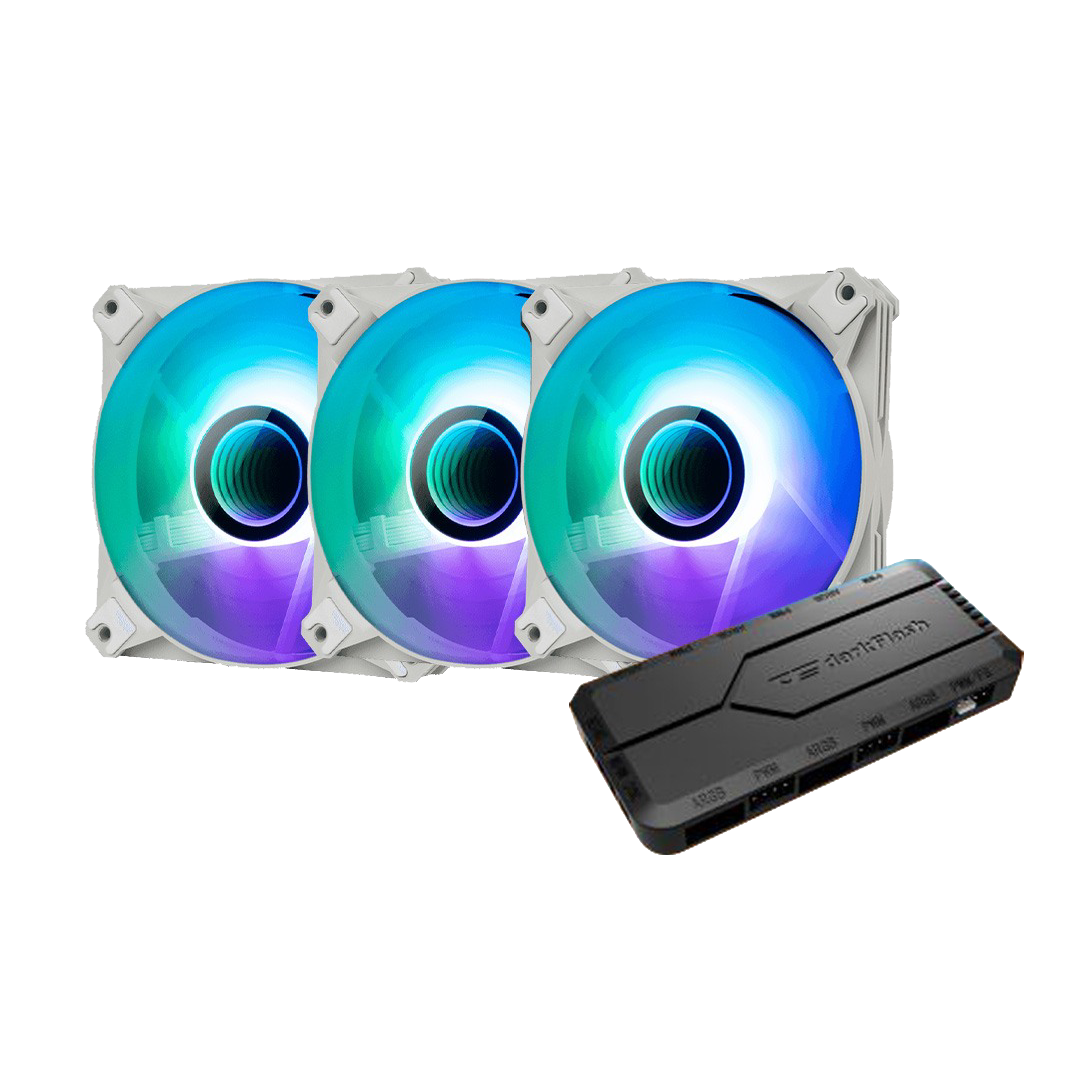 DarkFlash Infinity 8 120mm - White (3-Pack)