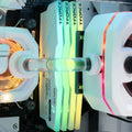 T-Force Delta RGB 32GB (2*8GB) 5600MHz DDR5 White RAM in the Flow Light: LVL 12 Gaming PC