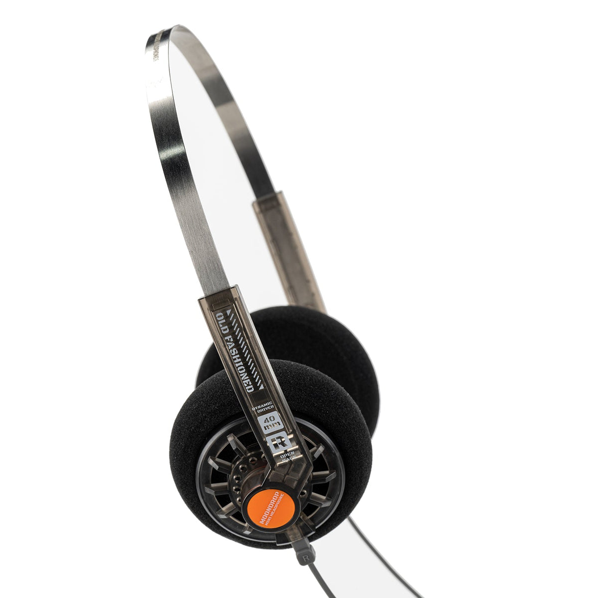 MOONDROP Old Fashioned headphones, angled view