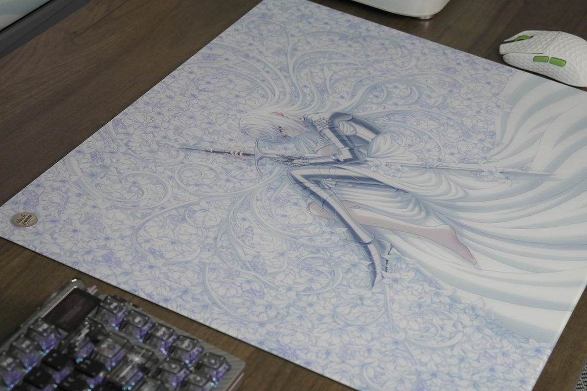 P-LUCK V2 on a desk with a keyboard and mouse