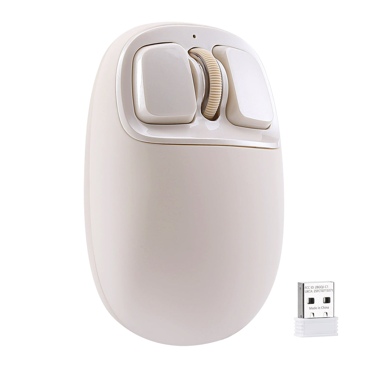 YUNZII C1 in Beige, top view