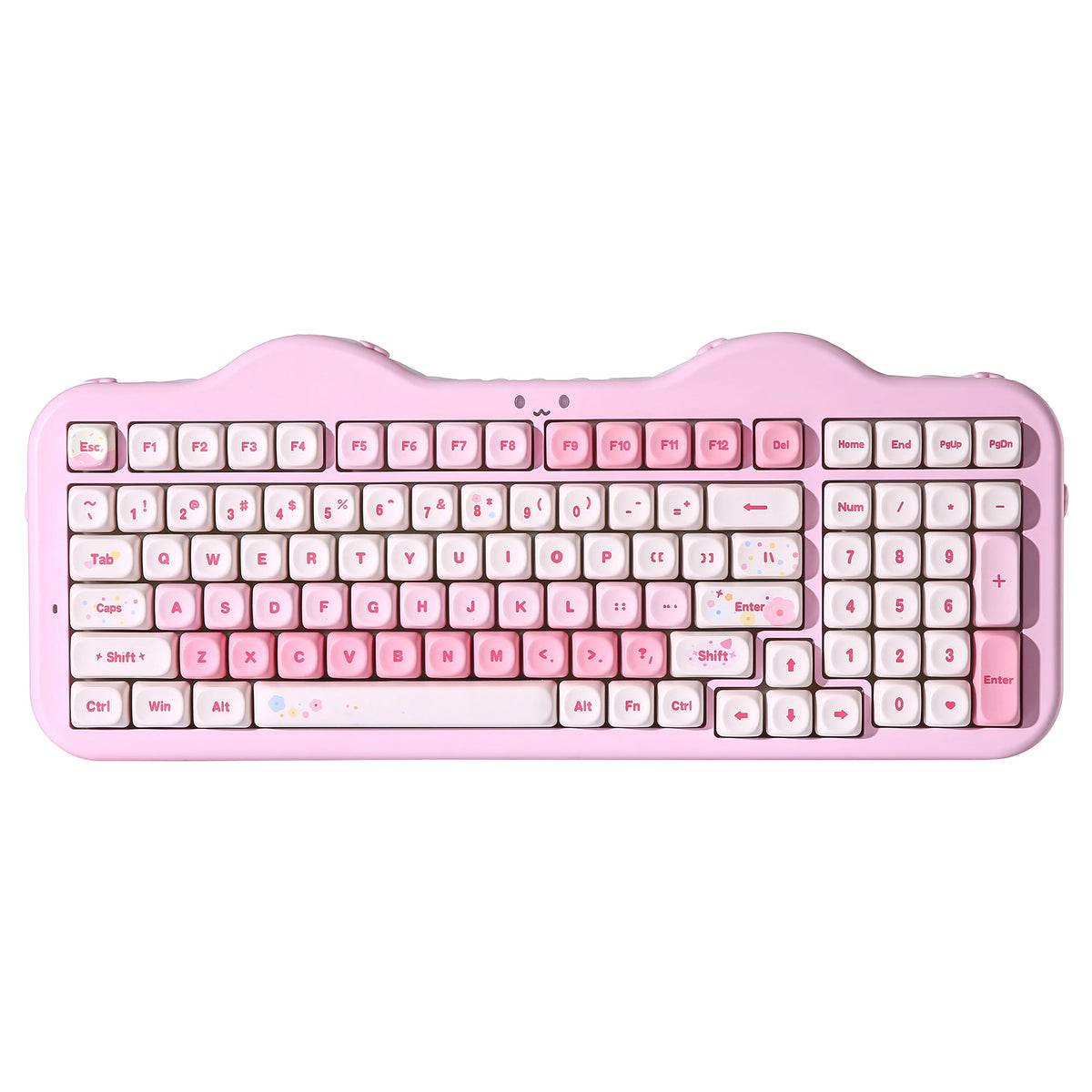 YUNZII C98 Cake Meow in Pink, top view