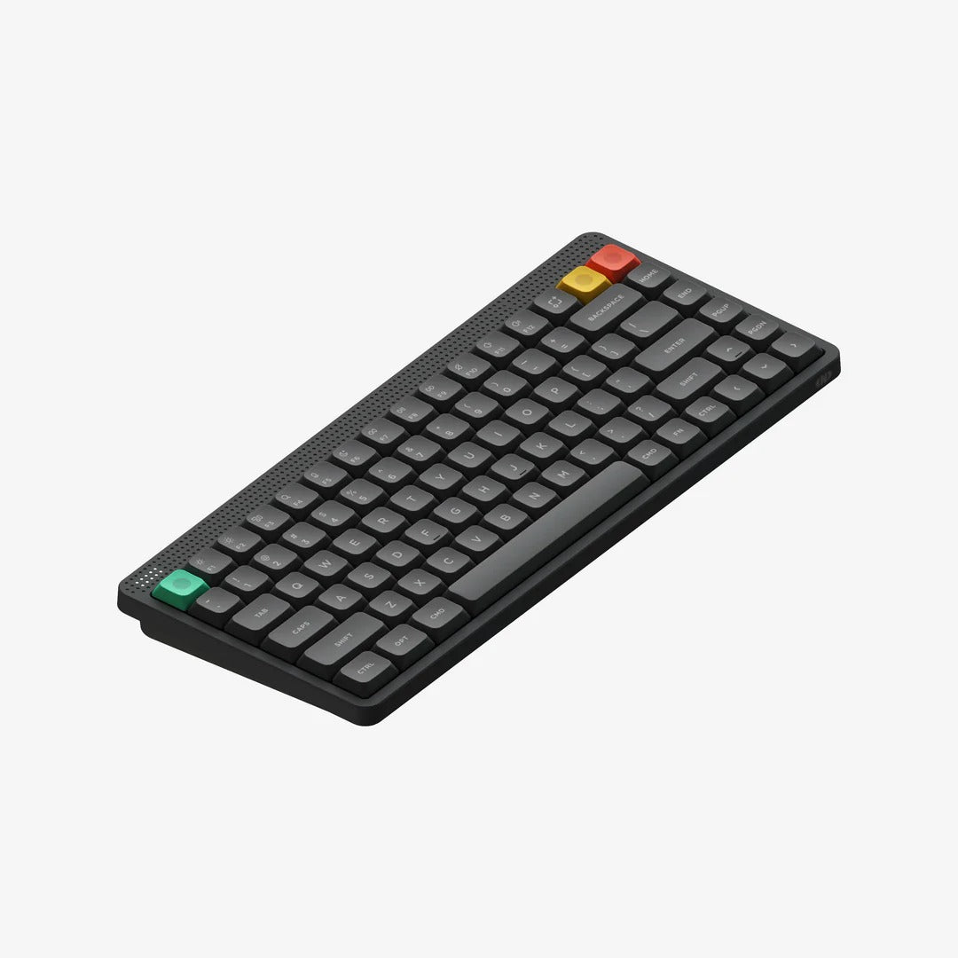 NuPhy Node75 Low-Profile Wireless Mechanical Keyboard – Ink Gray / Blush Nano, Ink Gray / Brown Nano, Ink Gray / Red Nano