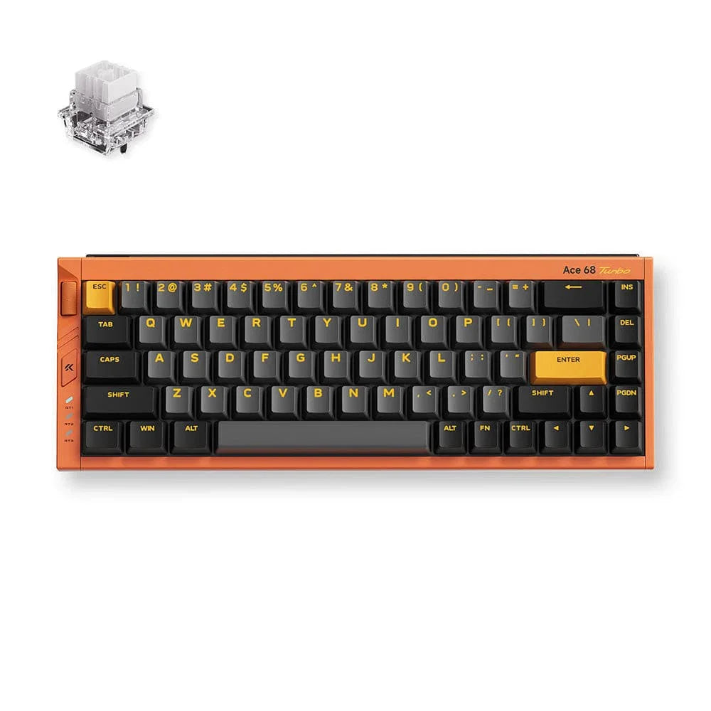 MCHOSE Ace 68 Turbo in Galaxy Orange with Mount Tai Magnetic Switch GT