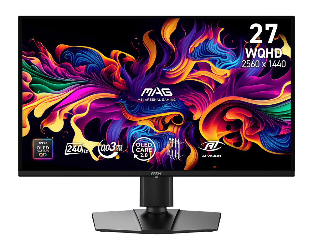 MSI MAG 274QP QD-OLED X24 26.5" WQHD 240Hz gaming monitor
