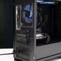 Top-down view of the ARROW: LVL 2 Gaming PC featuring ASUS A520M-K Prime motherboard